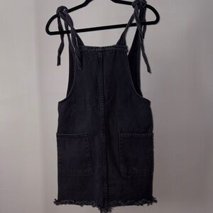 Black Denim Sleeveless Dress